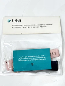 Fitbit 2 WRISTWATCH BANDS 1 Pink & 1 Navy Blue Color Watch Accessories Mix Match - Picture 1 of 9