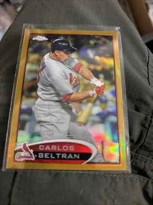 2012 Topps Chrome Gold Refractor /50 Carlos Beltran #210 - Image 1 of 3