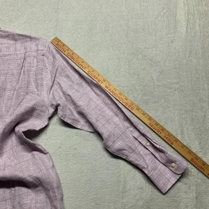 NEW Jos A Bank Reserve 100% Linen Men's L Long Sleeve Button Casual Dress Shirt - Picture 1 of 10