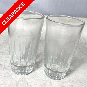 NEW Pasari Glass Rock Tumbler Set of 2 – 14.8 oz Heavy Duty Drinking Glasses - Picture 1 of 3