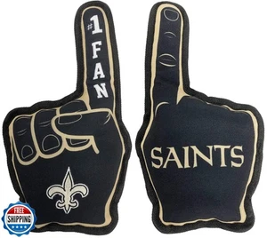 NFL New Orleans Saints #1 FAN TOY for DOGS and CATS. BEST TOUGH PET TOY with - Picture 1 of 5