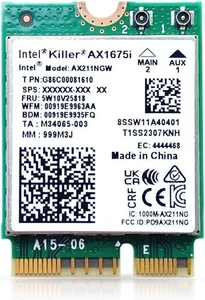 AX1675i Wi-Fi 6E Killer Series Tri Band 2.4/5/6 GHz Upgrade | 2.4 Gbps | - Picture 1 of 1