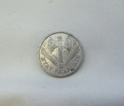 Moneda de 1 franco de Francia 1942! - ¡SIN RESERVA! Foto 1 de 2