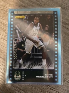 2019 - 2020 Panini Sticker & Card Blue Foil #13 Khris Middleton #ed 022 / 075 - Picture 1 of 1