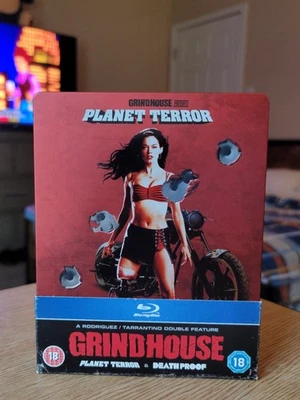 Grindhouse: Planet Terror And Death Proof SteelBook Debossed Zavvi Limited OOP - Image 1 of 4