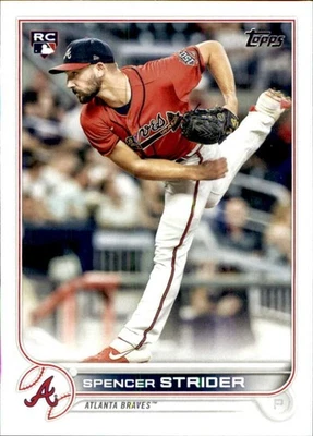 2022 Topps #509 Spencer Strider RC - Rookie Card Atlanta  ID:56632 - Image 1 of 2