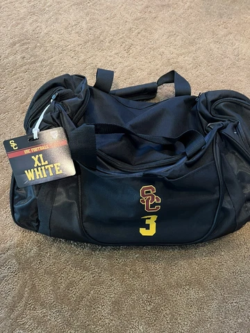 2021 Jordan Addison USC Trojans Nike Football Player Issued Embroidered Bag #3 Cover