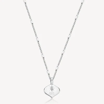 BROSWAY ESSENTIAL COLLANA GIROCOLL A MAGLIA CON PENPENTE DA DONNA ACCIAIO BNL045 - Immagine 1 di 4