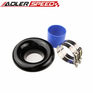 4" Universal Black Velocity Stack For Cold/Ram Engine Air Intake/ Turbo Horn - Bild 1 von 4