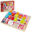 Wooden Ice Cream Shop Set Kids Toy Childrens Kitchen Playset Role Play Toys