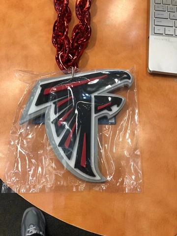 ATLANTA FALCONS   BIG  Logo RED Fan Chain Big Chain Necklace  FAN FAVE Cover