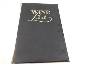 Vintage 1980's Sirocco Wine List Menu Leather Folder Columbus Ohio - Picture 1 of 9