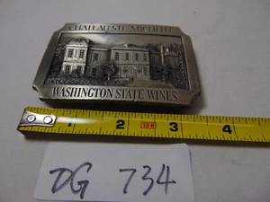 Vintage Chateau Ste Michelle Washington State Wines Belt Buckle 602/1000 - Picture 1 of 4