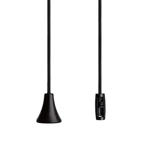 Black Bathroom Light Pull Cord String, Contemporary Jet Black Cord and Handle. - Picture 1 of 18