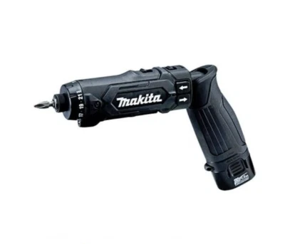 Makita 7,2 V - 1,5 Ah wiederaufladbarer Stiftschrauber Bohrer DF012DSHXB (schwarz) - Bild 1 von 4