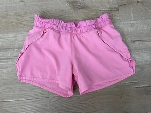 IVIVVA Lululemon Speed Up Shorts 12 Solid Pink Lined Zip Pocket Drawstring Swift - Picture 1 of 7