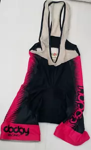 GOS Dodgy Racing Cycling Bib Shorts Padded Seat Size S Black Red - Picture 1 of 16