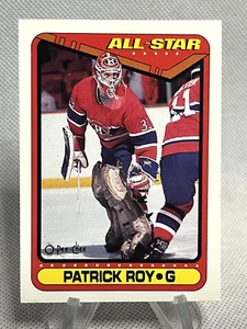 1990-91 O-PEE-CHEE PATRICK ROY PREMIER NHL HOCKEY CARD 101 CANADIENS MT #198 - Picture 1 of 2