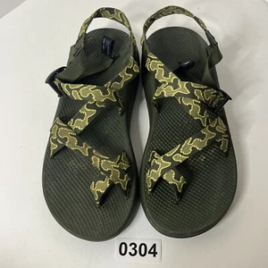 Chaco Men's Sandal Size 11 Vibram Bachelor Army Green Camo Outdoor Shoe Buckle - Picture 1 of 16