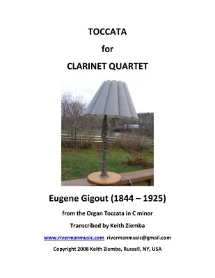 Toccata for Organ by Gigout arr. for Clarinet Quartet or choir - Image 1 of 4
