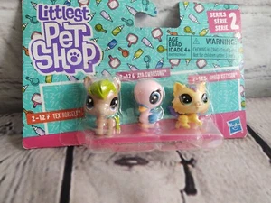 Littlest Pet Shop Series 2 Figure Pack Aya Swansong Tex Horsely Amber Kittyson - Picture 1 of 4