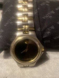 Vintage Movado Swiss Men's Steel Quartz Watch 98A28888 980988 2 Tone - Picture 1 of 5