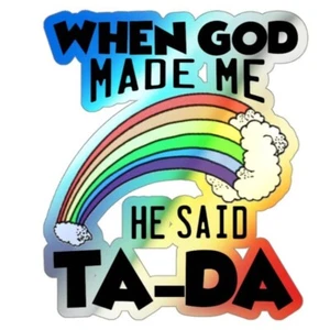 Holographic Stickers "Ta-Da" - Picture 1 of 8