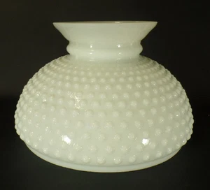New 10" Fitter Opal White Milk Glass Hobnail Student Lamp Shade USA Made #SH162 - Picture 1 of 4
