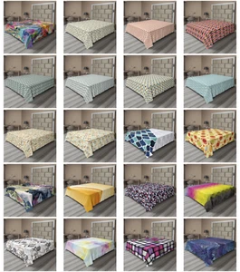 Ambesonne Funky Abstract Flat Sheet Top Sheet Decorative Bedding 6 Sizes - Picture 1 of 42