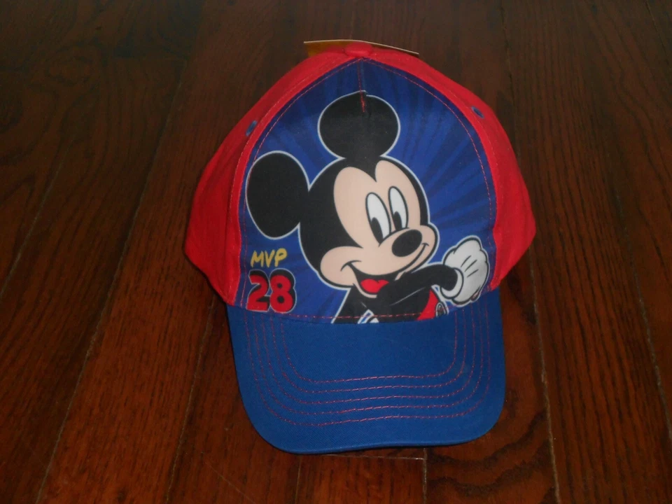 Disney Mickey Mouse Little Kid's Hat MVP 28 Blue Plastic Snapback
