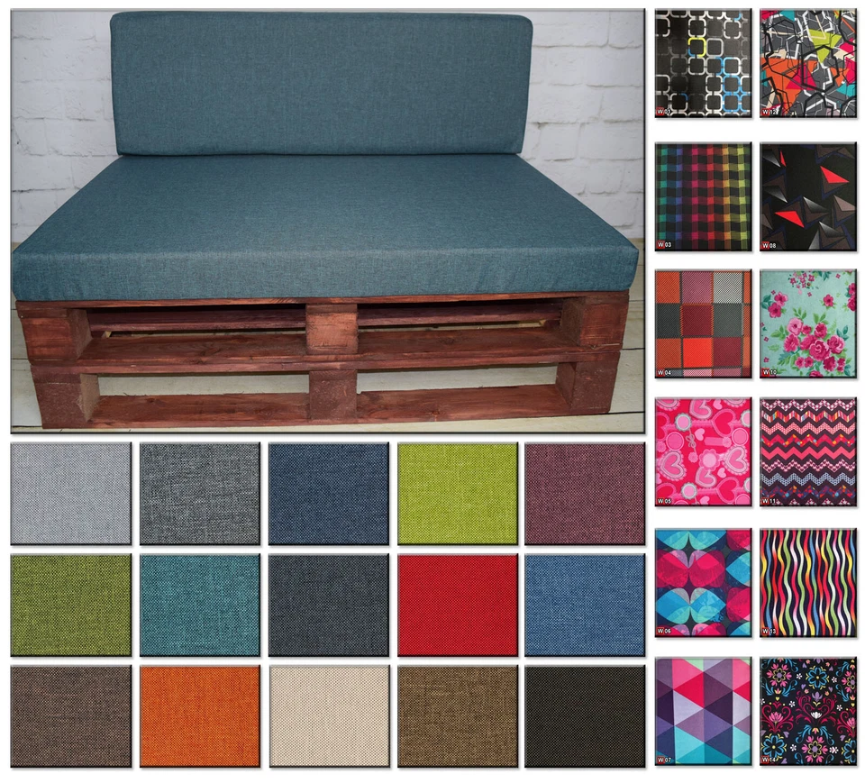 Palettenkissen Palettenmöbel Garten Palettencouch Palettenauflage Sofa Outdoor - Bild 1 von 1