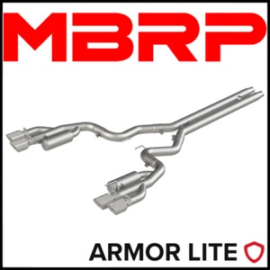 MBRP Armor Lite 3" Cat-Back Exhaust System fits 2018-2023 Ford Mustang GT 5.0L - Picture 1 of 2