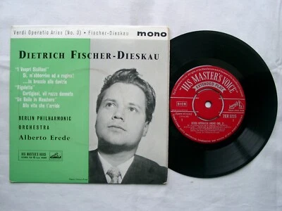 HMV 7ER 5225 - Dietrich Fischer-Dieskau - Verdi Operatic Arias (No. 3) 7" EP - Image 1 of 2