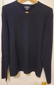 Brooks Brothers V Neck Pullover Merinowolle Navy Herren Gr. Medium fast neu - Bild 1 von 5