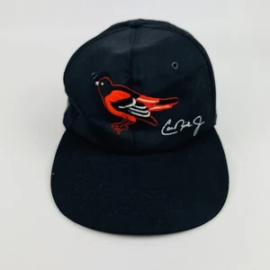 Vintage Baltimore Orioles MLB Cal Ripken Essay Werbe Snapback Mütze Kappe schwarz - Bild 1 von 8