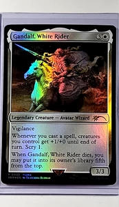 MTG Magic The Gathering LOTR Unique and Misc Promo Foil #2 Gandalf White Rider - Bild 1 von 2