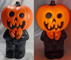 Halloween Pumpkin Man Light Up 12” Blow Mold Decor Hyde & Eek Target - Picture 1 of 1