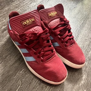 Adidas Busenitz Burgunderrot Wildleder Skateboard Schuhe Herren Größe 8 - Bild 1 von 7