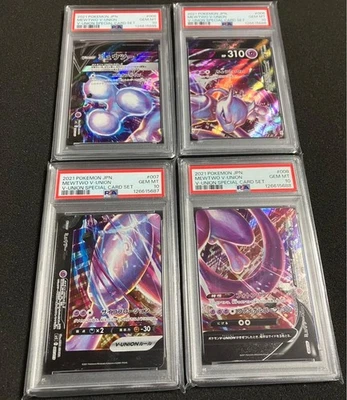 PSA 10 Mewtwo V Union SWSH 159-162 Special Collection Pokemon Sequential Set - Image 1 of 2