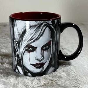 Harley Quinn 20oz Keramiktasse DC Comics Black & Red Kaffeetasse - Silver Buffalo - Bild 1 von 7