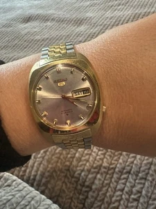 Seiko Series 5 Day-Date Working Men’s Watch Vintage - Picture 1 of 7