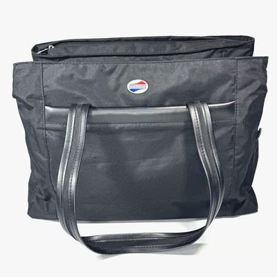 American Tourister Black Laptop Tote Bag 16" Business Travel Work Shoulder Case - Image 1 of 4
