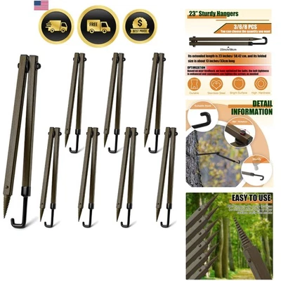 Hunting Bow Hangers Tree Stand Supports Outdoor Archery Gear Accessories - Image 1 of 4