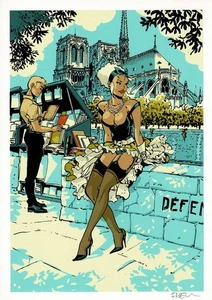 Ex-Libris Meynet - Double M - Mirabelle - Pin Up - Bild 1 von 1