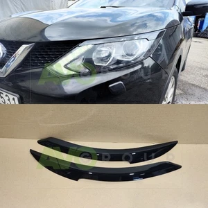 Scheinwerfer Augenlider für Nissan Qashqai Mk2 13-17 ABS Glanz - Bild 1 von 12