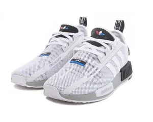 Adidas NMD R1 White/Wolf Grey/Black Sneakers Mens Size US 13 Casual Shoes New✅ - Picture 1 of 8