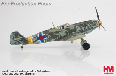 Hobby Master HA8724, BF 109E-3 "Jan Reznak" white2, 13.(slow.)/JG 52, 1:48 - Image 1 of 4