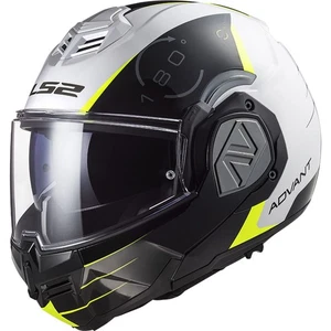 Motorrad Helm M - LS2 Advant Codex FF906 Klapphelm - weiß-schwarz - Bild 1 von 5
