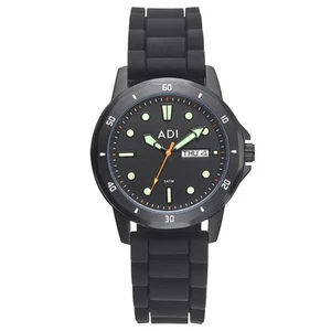 ADI Black Dive Watch 50M Water Resistant with Silicone Strap Casual, Sports - Picture 1 of 7