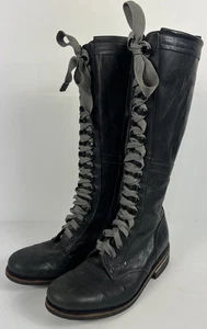 BED STU Stiefel Empire schwarz Spitze Korsett viktorianisch Steam Punk Ren-fair Vampir 8 - Bild 1 von 10
